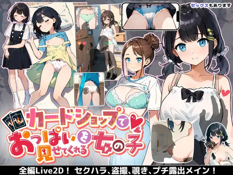 DL8月新作【卡牌肉鸽SLG/互动触摸/全动态2C】在卡牌店里展示胸部的女生（カードショップでおっぱいを見せてくれる女の子）V1.04 内置机翻汉化【1.70G/新作】-爱玩ACG